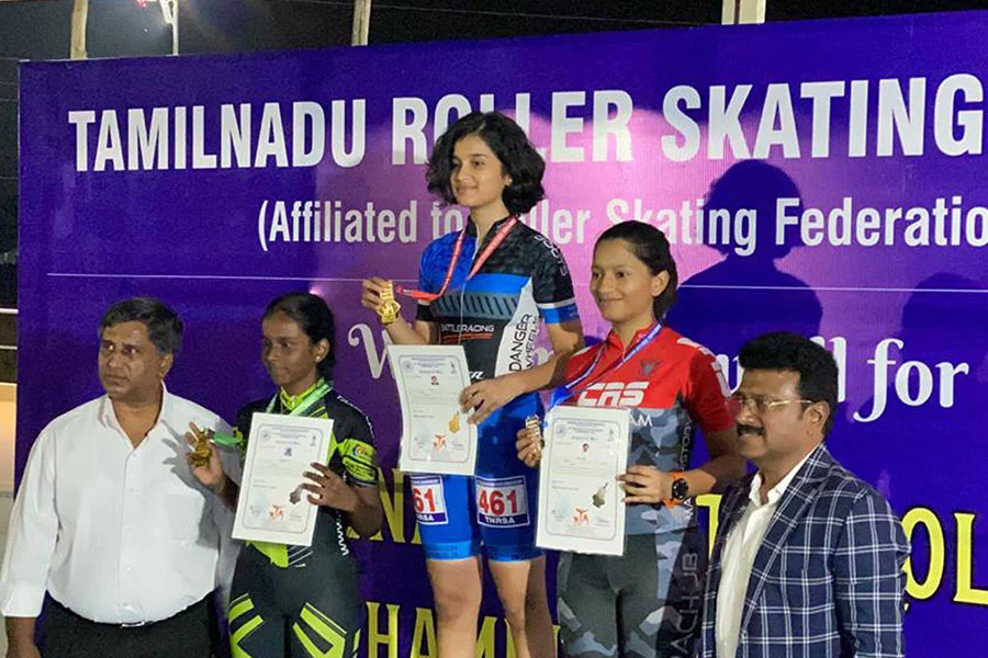 M.Nila- Gold  Medal Winner, YBPS | 30th Tamilnadu Roller Skating Championship 